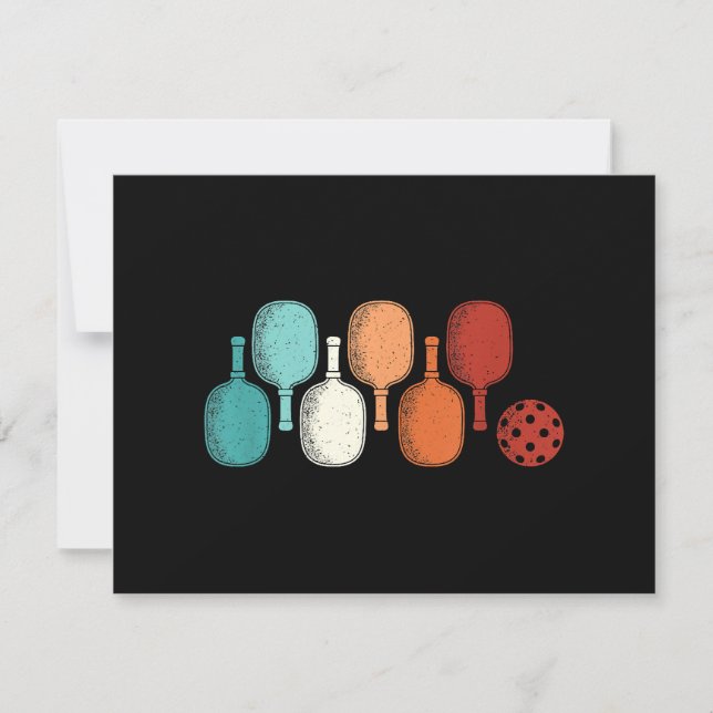 ピックボールラバーレトロパドルスポーツヴィンテージ (正面)