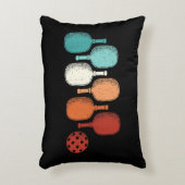 ピックボールラバーレトロパドルスポーツヴィンテージ アクセントクッション (正面(垂直))