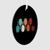 ピックボールラバーレトロパドルスポーツヴィンテージ オーナメント (正面)