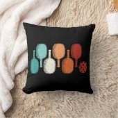 ピックボールラバーレトロパドルスポーツヴィンテージ クッション (ブランケット)