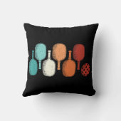 ピックボールラバーレトロパドルスポーツヴィンテージ クッション (裏面)