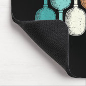 ピックボールラバーレトロパドルスポーツヴィンテージ マウスパッド (コーナー)