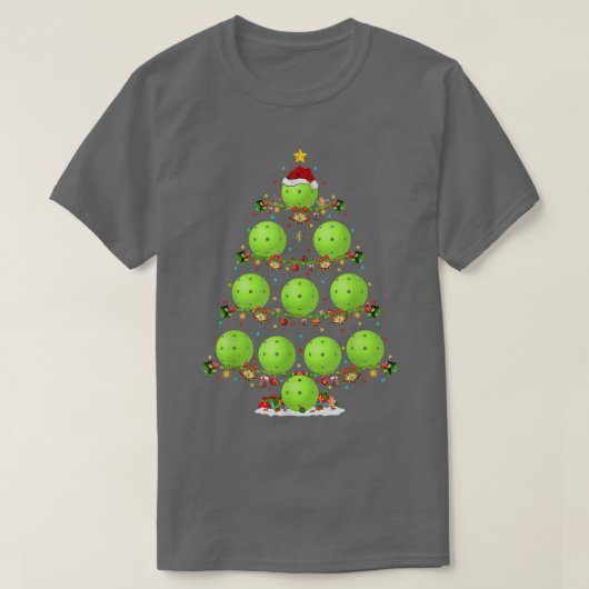 ピックボールラバー照明サンタピックボールクリステム Tシャツ (デザイン正面)