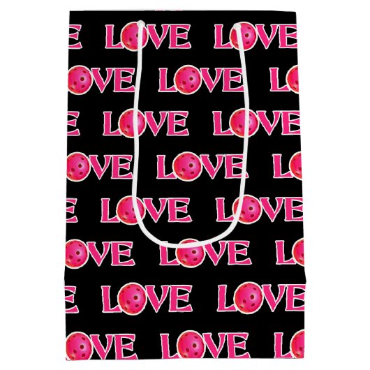 ピックボールラブピンクパーティー特別イベント ミディアムペーパーバッグ (裏面)