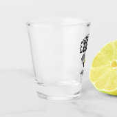 ピックボールレジェンド名前をカスタムするクールスおもしろいポーツ ショットグラス (左)