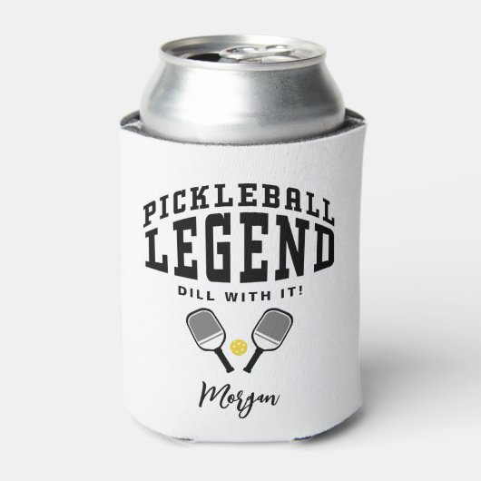 ピックボールレジェンド名前をカスタムする引用文おもしろいクール 缶クーラー (缶正面)