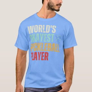 ピックボールレトロワールドオケイエストピックボール選手 Tシャツ