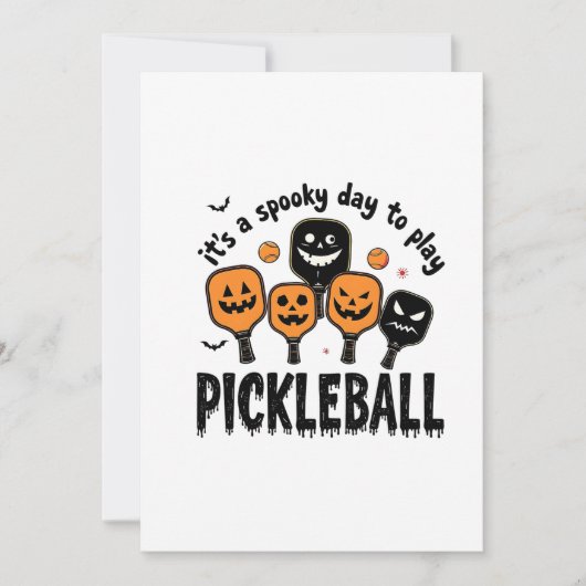 ピックボール不気味ハロウィン遊の日だ 招待状 (正面)