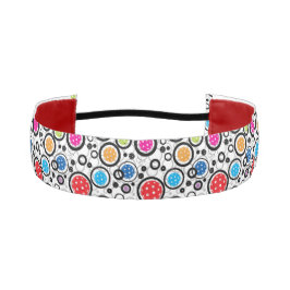 ピックボール付きパターン アスレチックヘッドバンド