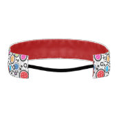 ピックボール付きパターン アスレチックヘッドバンド (裏面)