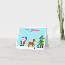ピックボール休日クリスマスグリーティングカード サンキューカード