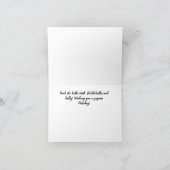 ピックボール休日クリスマスグリーティングカード サンキューカード (内部)