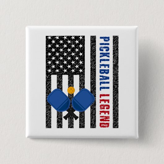 ピックボール伝説USA 缶バッジ (正面)