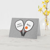 ピックボール及び誕生日用パドル カード (黄色い花)