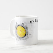 ピックボール収集可能コーヒーマグ コーヒーマグカップ (正面左)