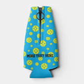 ピックボール型クールボトルとカスタム文字 ボトルクーラー (裏面)