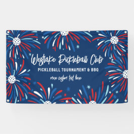 ピックボール大会パーティー愛国花火 横断幕