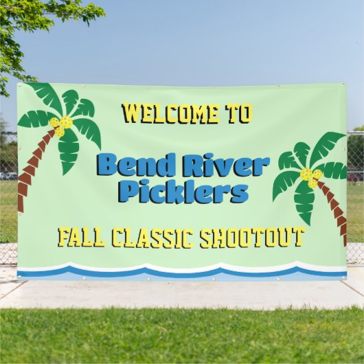 ピックボール大会6 x 10屋外 横断幕 (外側)