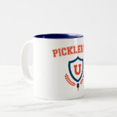 ピックボール大学 ツートーンマグカップ (正面左)