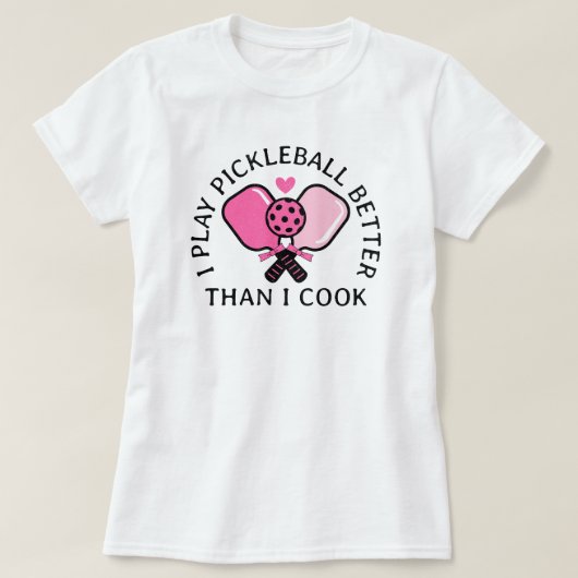 ピックボール女子おもしろい引用文 Tシャツ (デザイン正面)