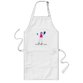 ピックボール女子 ロングエプロン