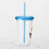 ピックボール好きタンブラー食べカップスリープ遊リポート アクリルタンブラー (右)