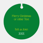 ピックボール好パーソナライズされたき メタルオーナメント (裏面)