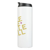 ピックボール平和と愛の黄色 タンブラー (回転右)