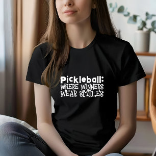 ピックボール恋人の夢の白おもしろいいスローガン Tシャツ