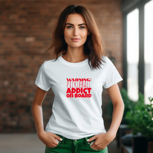 ピックボール愛おもしろい者の夢の赤いスローガンTシャツ Tシャツ