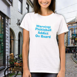 ピックボール愛好家の夢のおもしろいターコイズスローガン Tシャツ