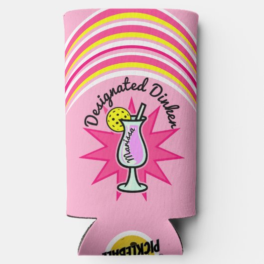 ピックボール指定ディンカーピンクマルガリータ スリム缶クーラー (裏面)