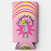 ピックボール指定ディンカーピンクマルガリータ スリム缶クーラー (正面)