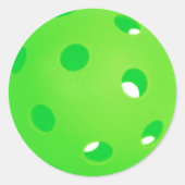 ピックボール明るいグリーンのピックボール ラウンドシール (正面)