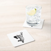 ピックボール星 スクエアペーパーコースター (インサイチュ)