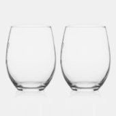 ピックボール星 ステムなしワイングラス (左)