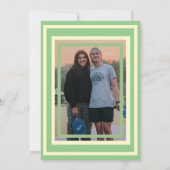 ピックボール最後のスイング前のリングや輪セージ写真 招待状 (裏面)