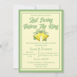 ピックボール最後のスイング前のリングや輪セージ写真 招待状