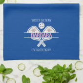 ピックボール最高のおばあんフローラパドル キッチンタオル (折り畳み)