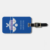 ピックボール最高のおばあんフローラパドル ラゲッジタグ (正面横)