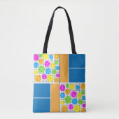 ピックボール模様タンクトップ トートバッグ (正面)