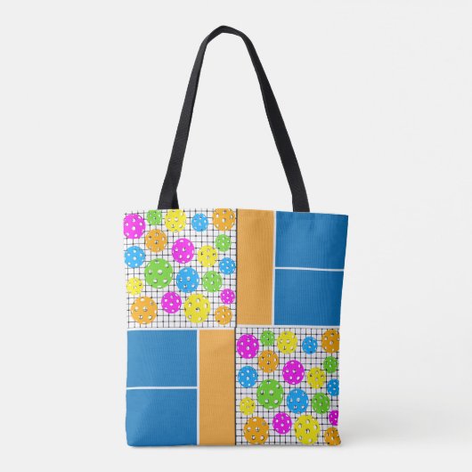 ピックボール模様タンクトップ トートバッグ (裏面)