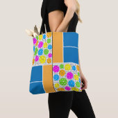 ピックボール模様タンクトップ トートバッグ (クローズアップ)