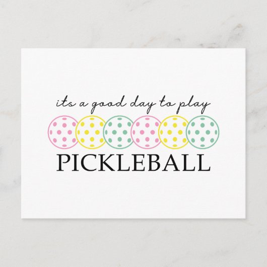 ピックボール母プレーヤーパドルスポーツ シーズンポストカード (正面)