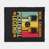 ピックボール母4 フリースブランケット (正面(横))