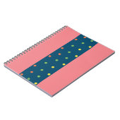 ピックボール水玉模様 ノートブック (左側)