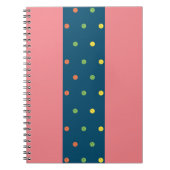 ピックボール水玉模様 ノートブック (正面)