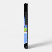 ピックボール熱狂するカラフルデザイン iPhoneケース (左側面)