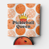 ピックボール王妃オレンジボールパーソナライズされたイン 缶クーラー (正面)