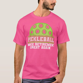 ピックボール男性へアートウィメンズピックボール選手Pic Tシャツ